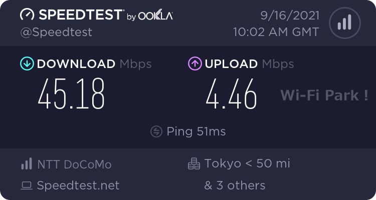 45.18Mbps 計測