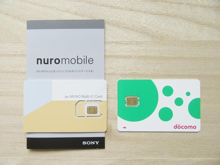 NUROモバイル VS irumo SIMカード