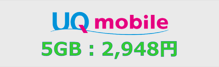 UQモバイル 5GBプラン
