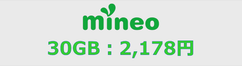 mineo 30GBプラン