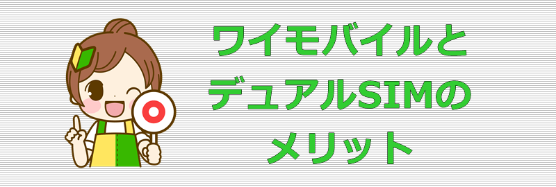 ワイモバイル デュアルSIM メリット